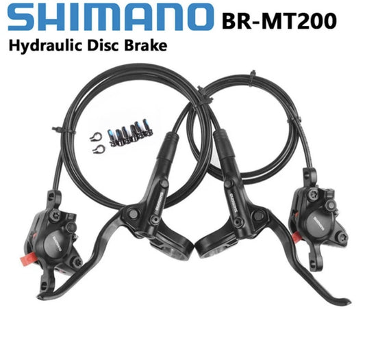 Shimano left front right rear hydraulic brakes