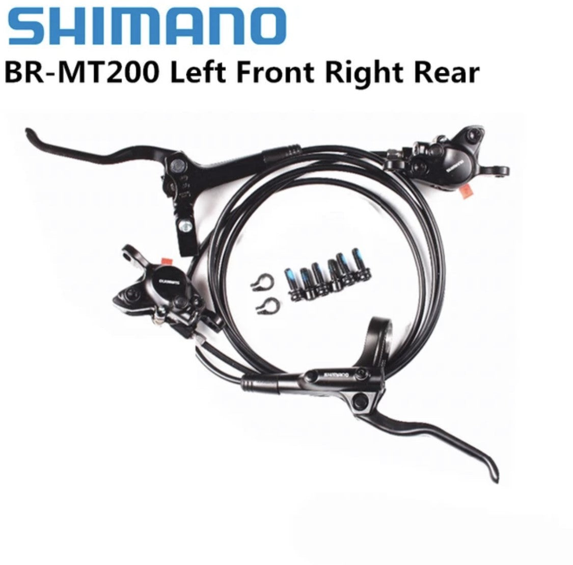 Shimano left front right rear hydraulic brakes